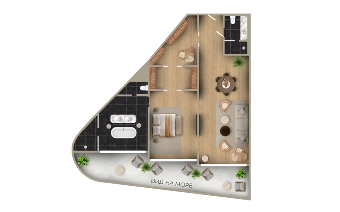 Люкс с видом на море - 8