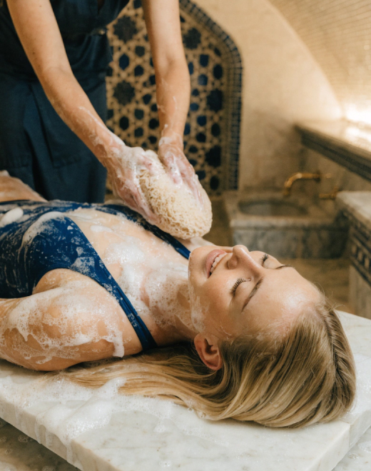 Аутентичный хаммам: ' Кесе и пена '